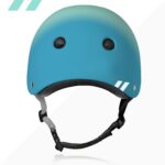 Scooter eléctrico Razor E200S con casco 80Six para niños verde azulado y verde surf talla SM a partir de 8 años