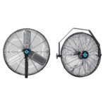 Ventilador Pared Industrial Tornado 24 Pulgadas 7600 CFM y 18 Pulgadas 4000 CFM Oscilante