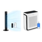 Ventilador Torre Purificador de Aire LEVOIT 42 Pulgadas Inteligente 1800 ft² Compatible Alexa