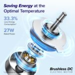 Ventilador Torre Purificador de Aire LEVOIT 42 Pulgadas Inteligente 1800 ft² Compatible Alexa