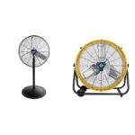 Ventiladores Industriales Tornado Pedestal 24 pulgadas 7600 CFM y Tambor 8540 CFM Metal 3 Velocidades