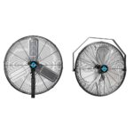 Paquete Ventiladores de Pared Tornado Pro Series 24 pulgadas 7600 CFM y ventilador industrial 20 pulgadas 4750 CFM oscil