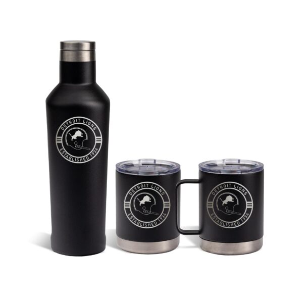 Set de Taza de Café Botella de Agua y Vaso Lowball The Memory Company Team Logo AM PM 12oz 12oz 17oz
