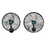 Ventilador de pared oscilante Tornado Pro Serie 16 y 20 pulgadas metal industrial aluminio acero 2850-5250 CFM 3 velocid