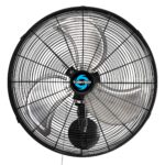 Ventilador de pared oscilante Tornado Pro Serie 16 y 20 pulgadas metal industrial aluminio acero 2850-5250 CFM 3 velocid