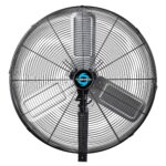 Tornado Paquete Ventiladores Industriales Pro 24 pulgadas 7600 CFM oscilante y 12 pulgadas IPX4 exterior 1650 CFM para m