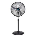 Paquete Ventiladores Tornado pedestal oscilante 20 pulgadas 5000 CFM y montaje en pared 5250 CFM 1/6 HP aluminio y acero