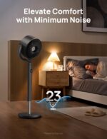Paquete Ventiladores de Pedestal Inteligentes Dreo 43 Pulgadas WiFi Alexa Circulacion 80 Pies