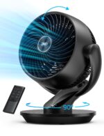 Paquete ventiladores Dreo pedestal oscilante 43 pulgadas y circulador 13 pulgadas para toda la habitación