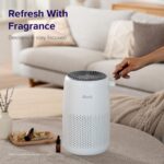 Purificador de aire Levoit para hogar y dormitorio cobertura hasta 295 m2 circulacion 360 grados Wi-Fi inteligente monit