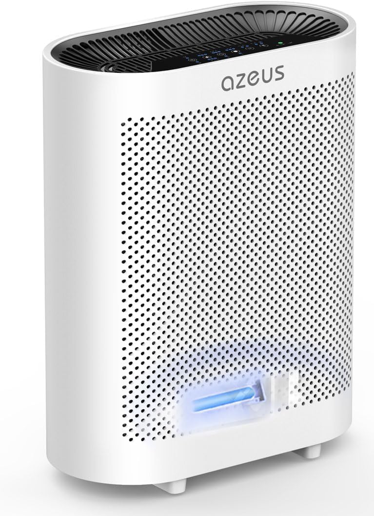 Version 1.0.0 Purificador de aire AZEUS GL-FS32 para habitaciones grandes pizarra blanca