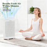 Purificador de aire AZEUS GL-FS32 para habitaciones grandes pizarra blanca