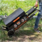 Plancha Asador de Gas Portátil Blackstone 2350 On the Go 22 pulgadas plegable con tapa de bloqueo acero negro