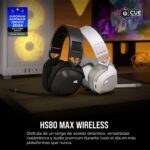 Auriculares inalámbricos para juegos Corsair HS80 MAX CA-9011295-WW multiplataforma Bluetooth Dolby Atmos micrófono stre