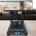 Caminadora TRAILVIBER X01 inclinacion automatica 9 niveles 450 lb LED RGB altavoz Bluetooth bajo escritorio