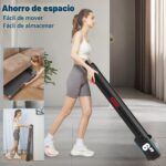 Caminadora TRAILVIBER X01 inclinacion automatica 9 niveles 450 lb LED RGB altavoz Bluetooth bajo escritorio
