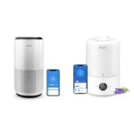 Purificador de Aire y Humidificador Inteligente LEVOIT Core 400S Dual 200S 1980 Ft2 Tanque 3 L Sensor Láser Modo Automát