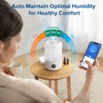 Purificador de Aire y Humidificador Inteligente LEVOIT Core 400S Dual 200S 1980 Ft2 Tanque 3 L Sensor Láser Modo Automát