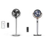 Paquete Ventilador Pedestal Dreo 43 Pulgadas Oscilante Inteligente Wi-Fi con Circulador Control Remoto 80 Pies