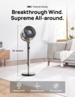 Paquete Ventilador Pedestal Dreo 43 Pulgadas Oscilante Inteligente Wi-Fi con Circulador Control Remoto 80 Pies