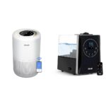 Paquete Purificador de Aire y Humidificador LEVOIT hasta 183 ft² y 753 ft² Niebla Cálida Fría Control Remoto
