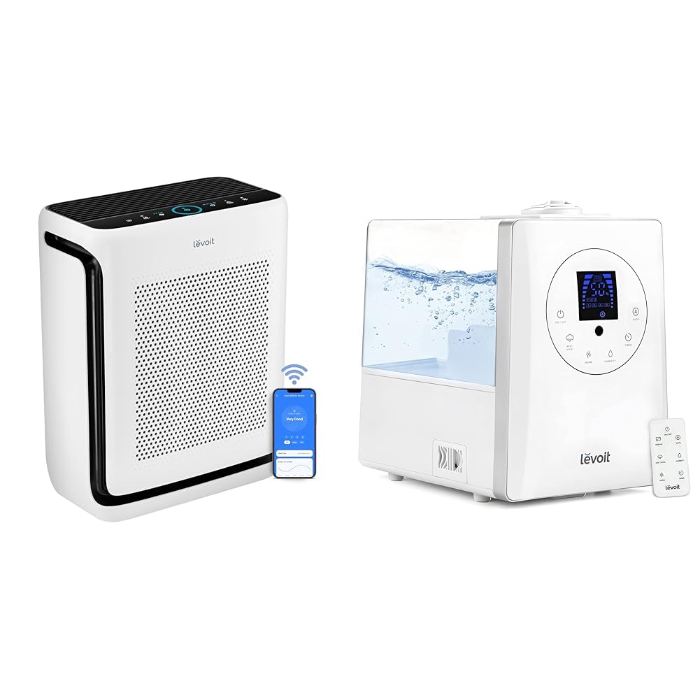 Version 1.0.0 Paquete Purificador de Aire y Humidificador LEVOIT Vital 200S-P ultrasónico híbrido para habitaciones grandes