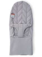 BabyBjörn Asiento de tela para gorila, malla, plateado/blanco y asiento de tela BabyBjörn para gorila, algodón, colcha d
