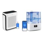 LEVOIT Purificador de aire para habitación de 1800 pies cuadrados con humidificador, tanque de 6 litros, difusor de acei