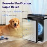 LEVOIT Purificador de aire para habitación de 1800 pies cuadrados con humidificador, tanque de 6 litros, difusor de acei