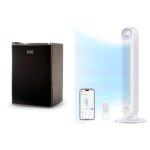 Paquete Mini Refrigerador Black+Decker 2.5 Pies Cúbicos con Congelador y Ventilador de Torre Dreo Oscilante Sin Aspas co