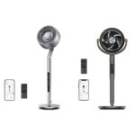 Ventilador Pedestal Dreo Oscilante 120 Grados 10 Velocidades 6 Modos 23dB WiFi Control Remoto 44 Pulgadas
