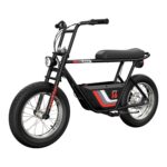 Minibicicleta eléctrica Razor Rambler 16 con casco de ciclismo y dos forros extraíbles