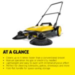 Paquete Barredora Manual Exterior Kärcher S4 Twin 68 cm Ancho Barrido con Cargador Marino NOCO Genius GEN5X2 10A 2 Banco