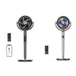 Paquete Ventiladores Pedestal Dreo PolyFan 513S 43 pulgadas 882 CFM 8 velocidades 6 modos y PolyFan 502 8 velocidades 3