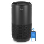 Ventilador de torre purificador de aire LEVOIT con monitor de calidad del aire para habitaciones grandes