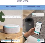 Purificador de aire LEVOIT Core 600S-P y Core 200S-P paquete HEPA WiFi control Alexa Google Assistant 3175 pies cuadrado