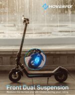 HOVERFLY X1/X3/X5 Electric Scooter for Adults, Anti Flat 8.5"/10'' Solid Tire, Max 10/18/25 Miles Range and 15.5/20Mph S