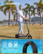 HOVERFLY X1/X3/X5 Electric Scooter for Adults, Anti Flat 8.5"/10'' Solid Tire, Max 10/18/25 Miles Range and 15.5/20Mph S