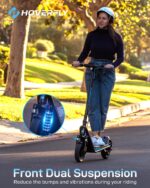 HOVERFLY X1/X3/X5 Electric Scooter for Adults, Anti Flat 8.5"/10'' Solid Tire, Max 10/18/25 Miles Range and 15.5/20Mph S