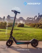 HOVERFLY X1/X3/X5 Electric Scooter for Adults, Anti Flat 8.5"/10'' Solid Tire, Max 10/18/25 Miles Range and 15.5/20Mph S