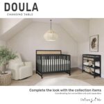 Dream On Me Cambiador Doula en negro mate - Certificado BSA y GREENGUARD Gold, vestidor cerrado para mayor seguridad, do