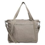 Bolso tote unisex adidas KVI26 First Tee color beige masilla talla unitalla