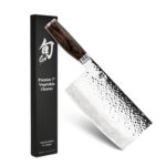 Shun Premier - Cuchillo japonés hecho a mano, núcleo VG-MAX con revestimiento de acero inoxidable de Damasco, mango de m