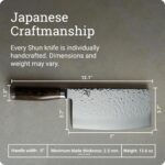 Shun Premier - Cuchillo japonés hecho a mano, núcleo VG-MAX con revestimiento de acero inoxidable de Damasco, mango de m