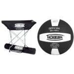 Carrito para voleibol con 36 pelotas compuestas color negro blanco equipo deportivo entrenamiento profesional