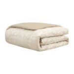 Juego de edredón jacquard damasco TOPLUXE LM-Milano-Queen 9 piezas diseño medallón floral Queen ropa de cama ultrasuave