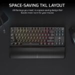 Teclado mecanico inalambrico Corsair K70 CORE TKL CH-914901E-NA RGB MLX Red v2 SOCD ABS tenkeyless gaming