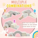 Merax Juego de 5 piezas de espuma para escalar y gatear para niños pequeños, estructura de juego para niños, bloques de