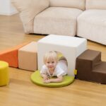 BanaSuper Juego de bloques de espuma para escalar para niños - 7 piezas de juguetes de escalada para niños pequeños, des