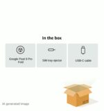 Smartphone plegable Google Pixel 9 Pro Fold GGH2X 256GB cámara triple trasera pantalla plegable Android color obsidiana